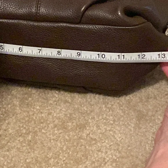 Coach Brown Leather Shoulder Bag with Hobo Silhouette - Picture 14 of 16